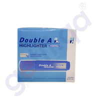 Load image into Gallery viewer, DOUBLE A HIGHLIGHTER - PACK OF 10&#39;S BRIGHT BLUE
