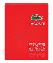 Load image into Gallery viewer, LACOSTE 100ML ROUGE EDT FOR MEN
